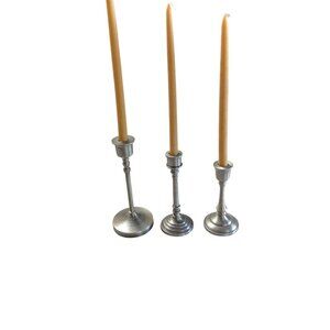 Hearth & Hand with Magnolia FarmhouTaper Candlesticks Antique Finish (Set of 3)